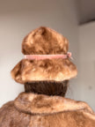 Pastel Mink Panama Fur Hat
