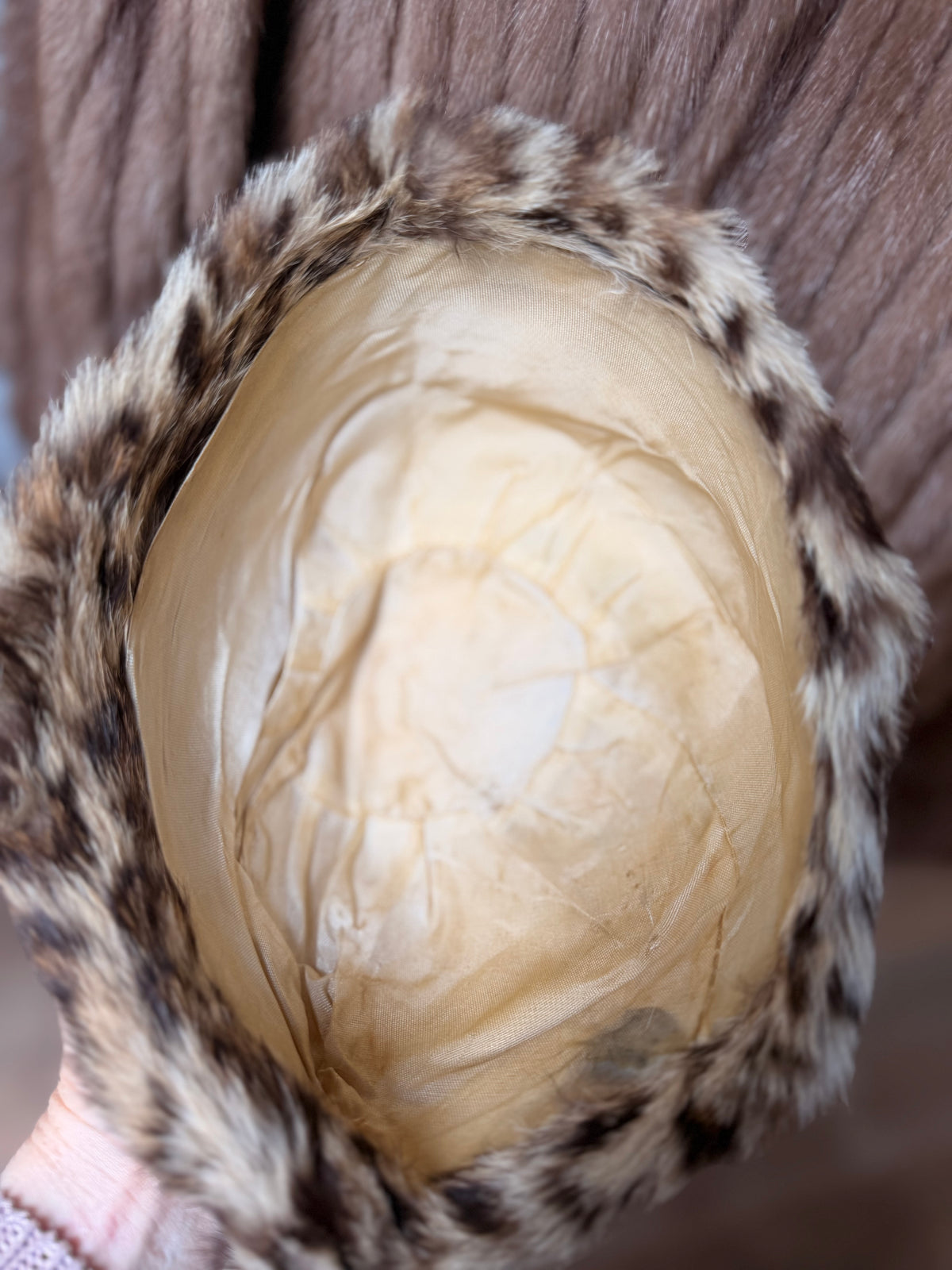 Leoprad Print Fur Hat