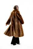 Beaver Fur Trench Coat