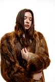 Beaver Fur Trench Coat