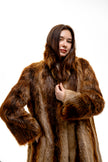 Beaver Fur Trench Coat