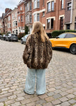 Leopard Print Rabbit Jacket - M-XL
