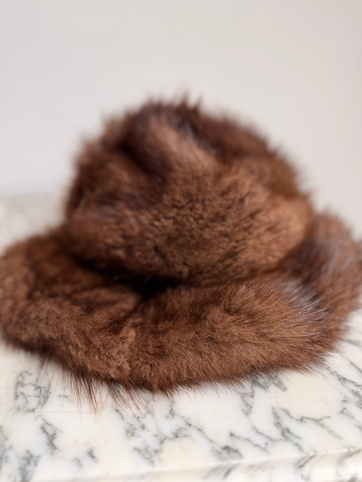 Brown Panama Fur Hat