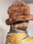 Brown Panama Fur Hat