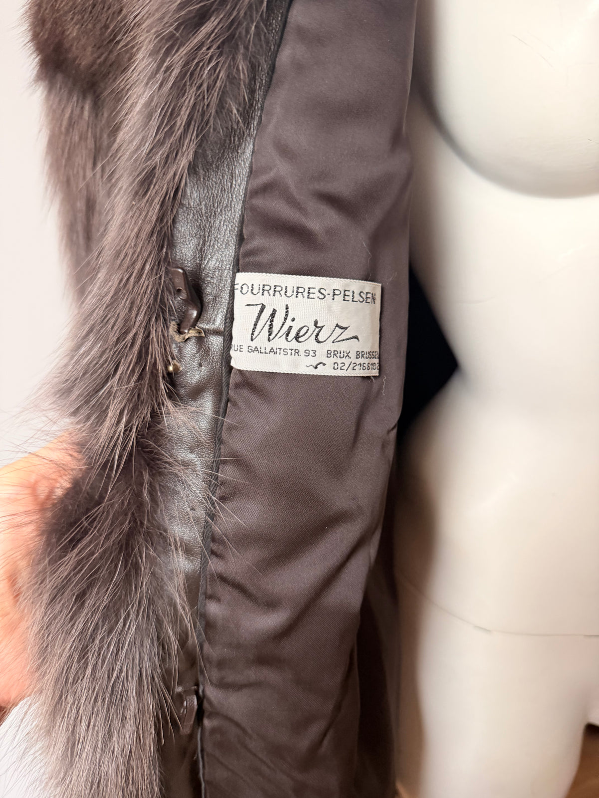 Long Fox Vintage Coat- M-L