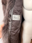 Long Fox Vintage Coat- M-L