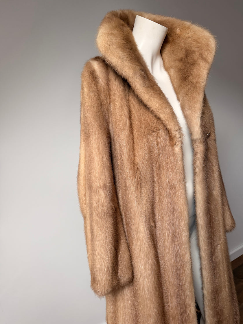 Saga Mink Pastel Fur Coat – S-M