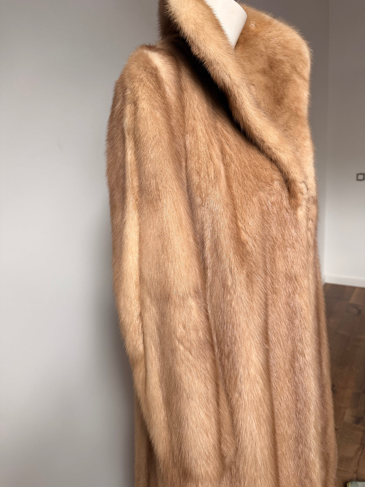 Saga Mink Pastel Fur Coat – S-M