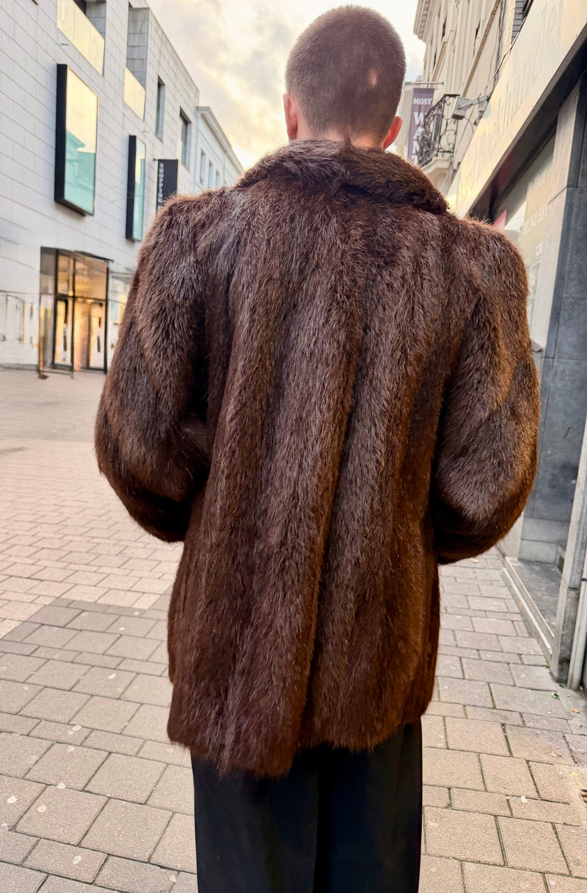 Nutria Men's Fur Coat