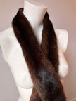 Brown Mink Fur Stole Large