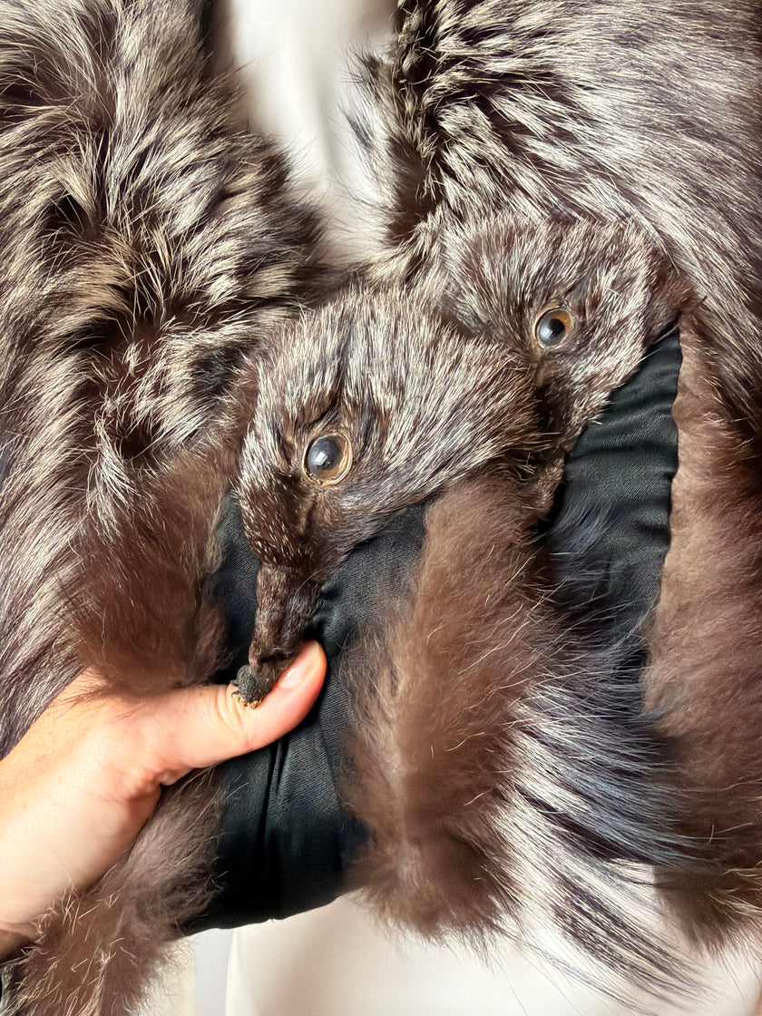 Silver Fox Fur Collar