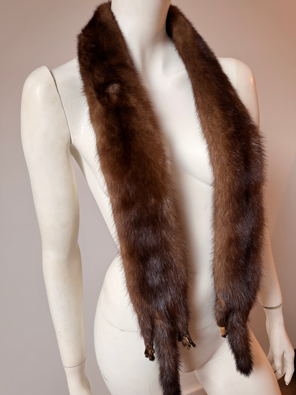 Light Brown Mink Fur Stole