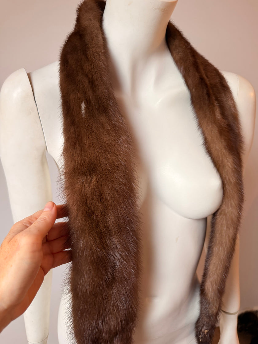 Light Brown Mink Fur Stole