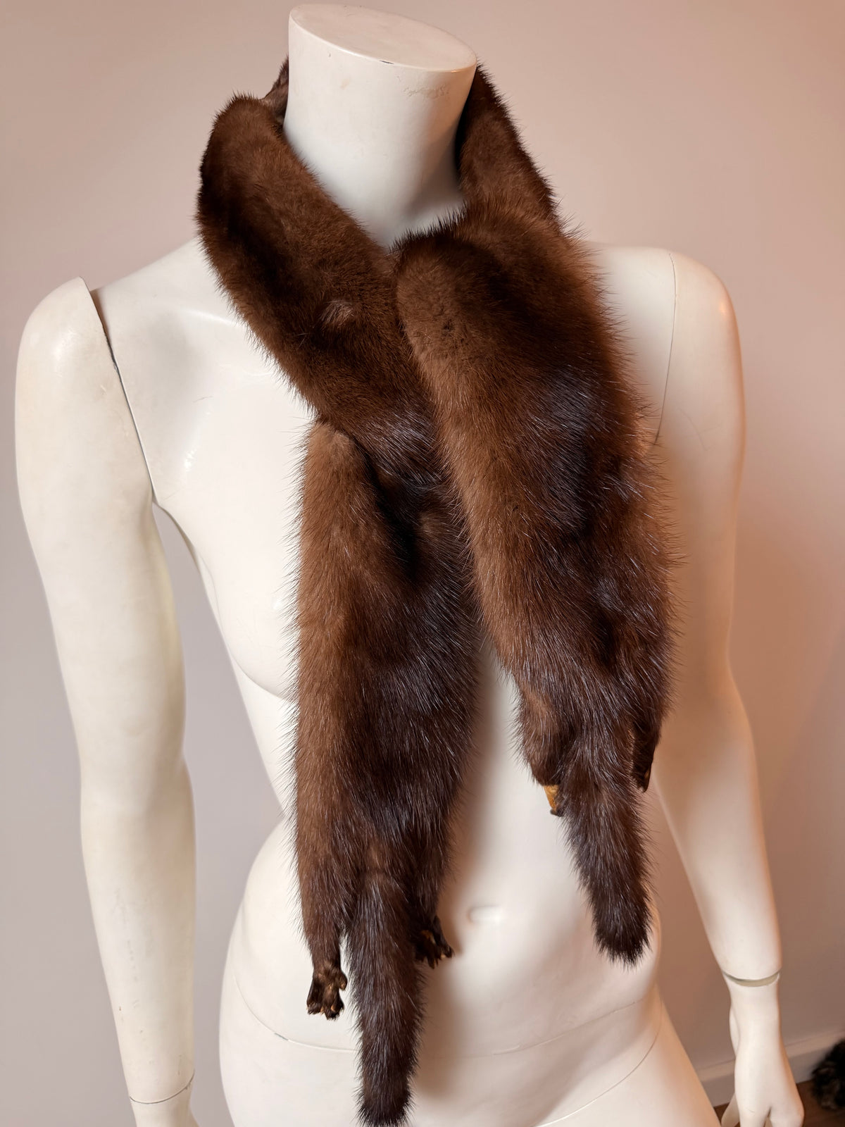 Light Brown Mink Fur Stole