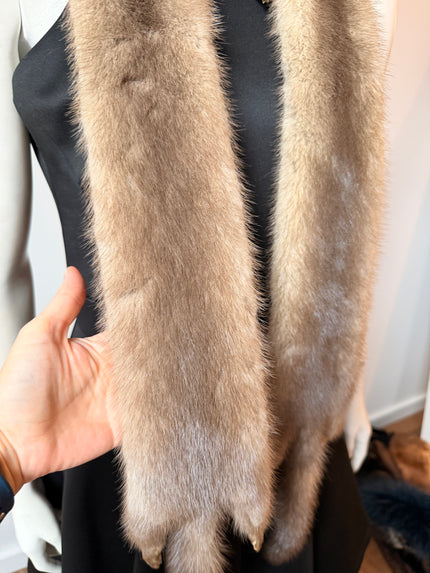 Grey Mink Fur Stole