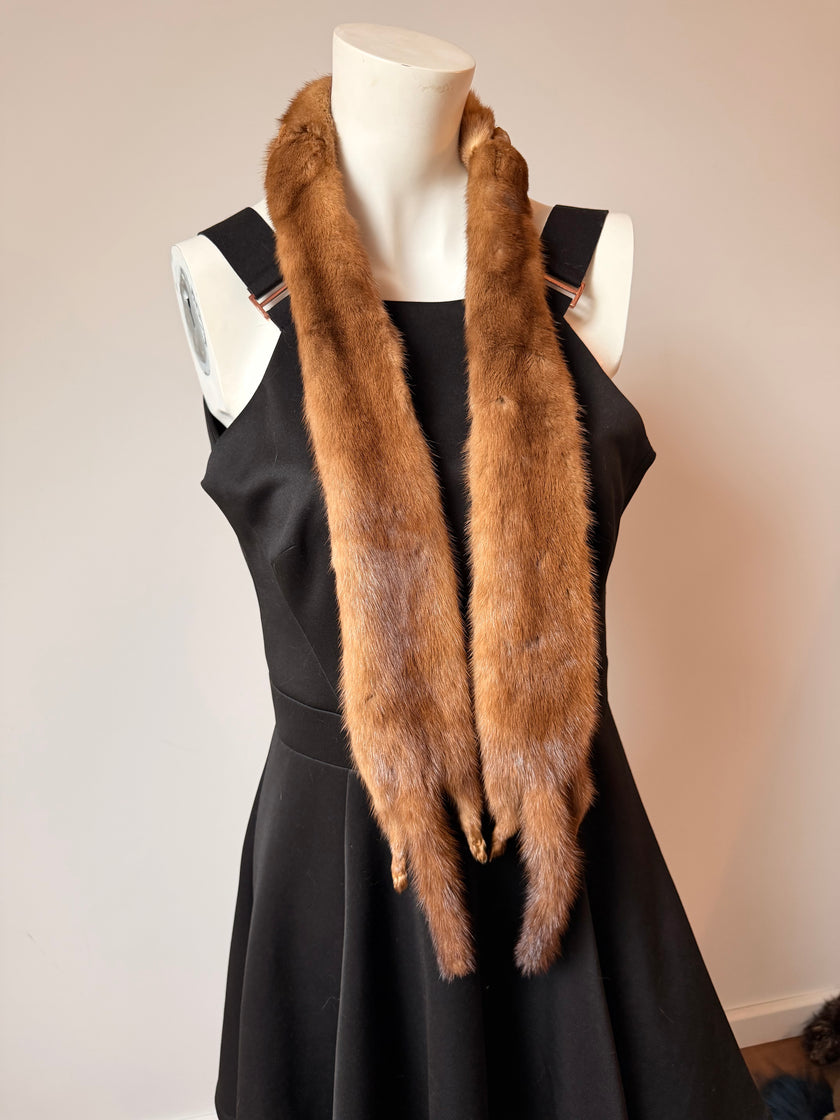 Pastel Mink Fur Stole