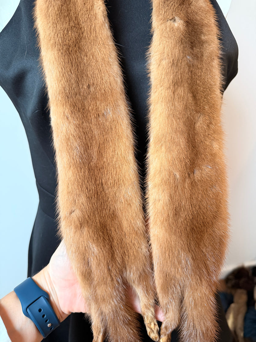 Pastel Mink Fur Stole
