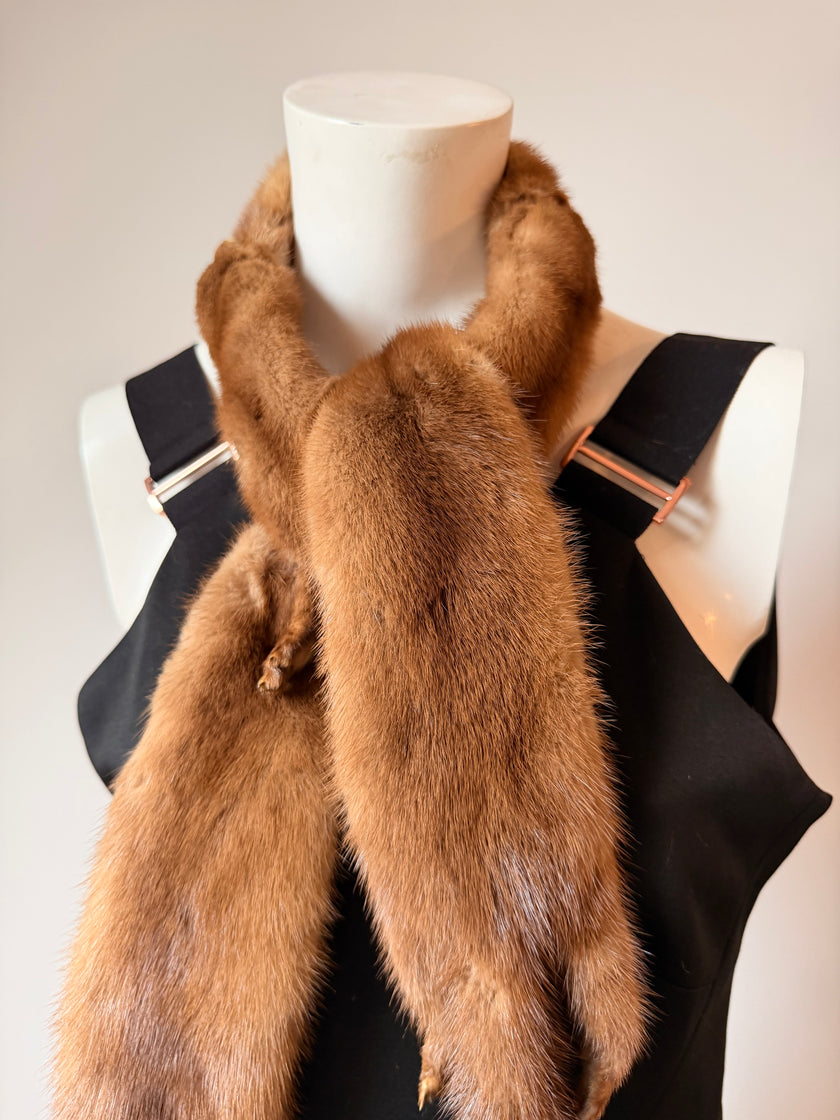 Pastel Mink Fur Stole