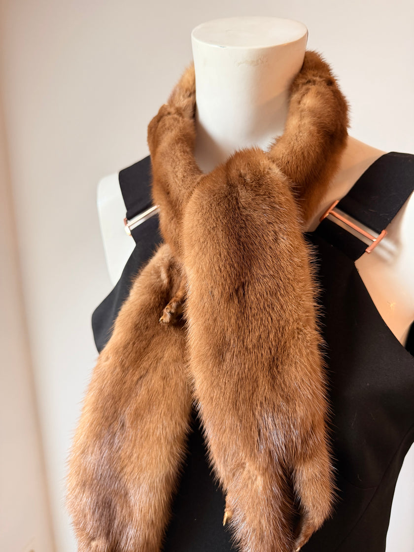 Pastel Mink Fur Stole