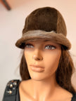 Visor Grey Fur Hat