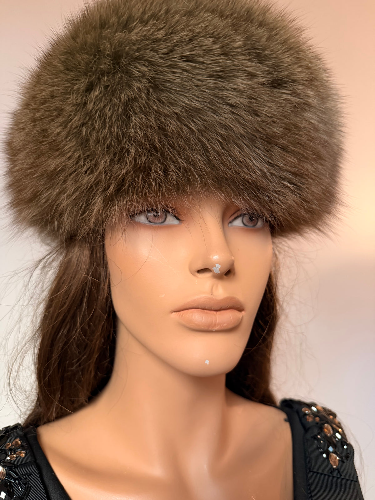 Brown Fox Fur Hat