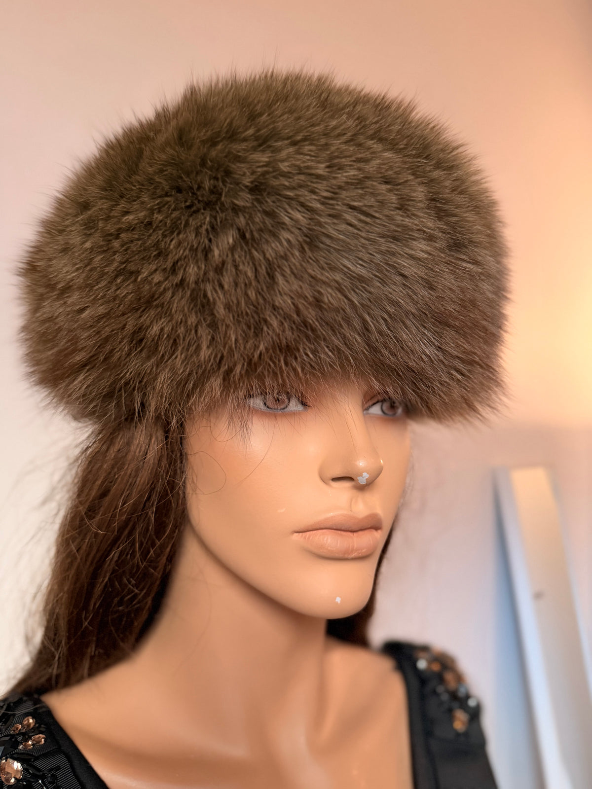 Brown Fox Fur Hat