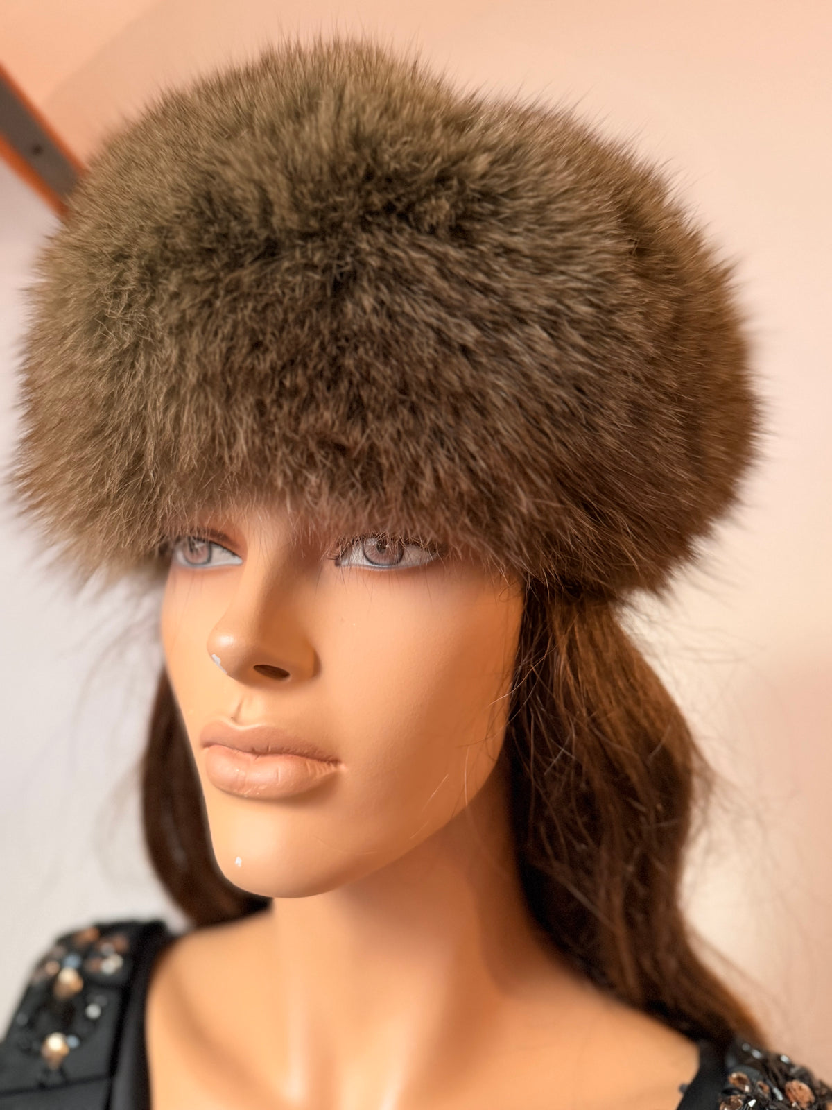 Brown Fox Fur Hat