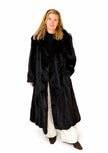 Luxury vintage full-pelt mink fur coat made from genuine mink