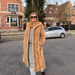 Vintage Saga pastel mink fur coat for women