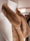 ﻿﻿﻿Vintage genuine mink fur wrap with taxidermy-style details