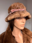 Vintage genuine mink panama hat sourced in Brussels