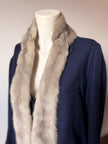 Vintage genuine sapphire mink fur wrap sourced in Belgium