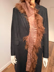 Brown Goat Fur Scarf