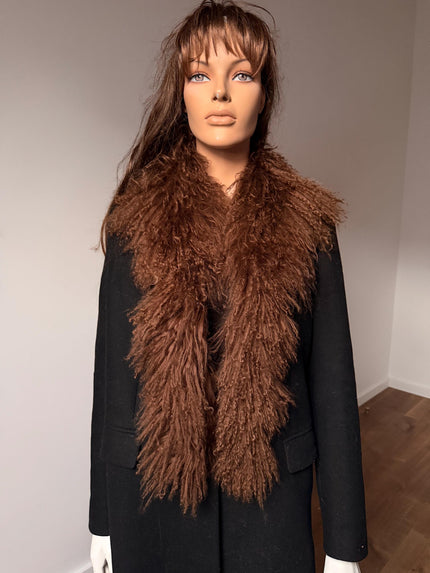Brown Goat Fur Scarf