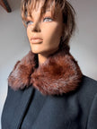 Brown Fur Collar