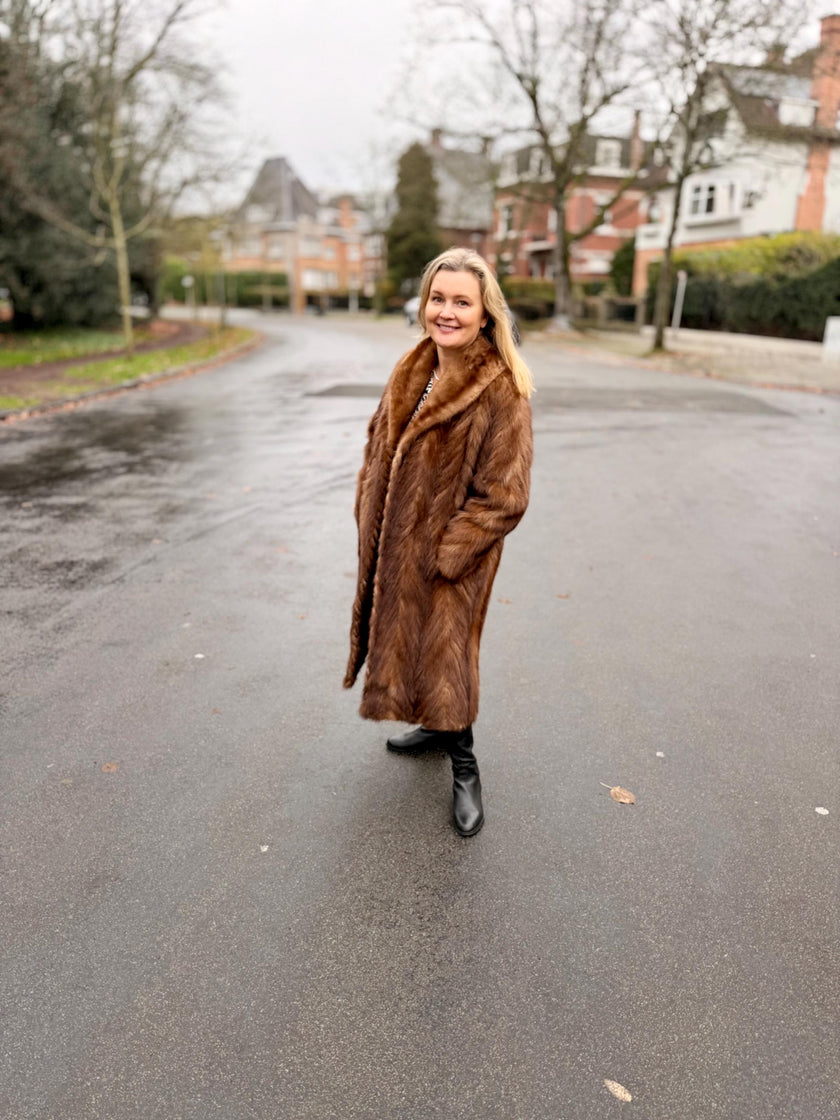 Golgen Mink Fur Coat - L-XL
