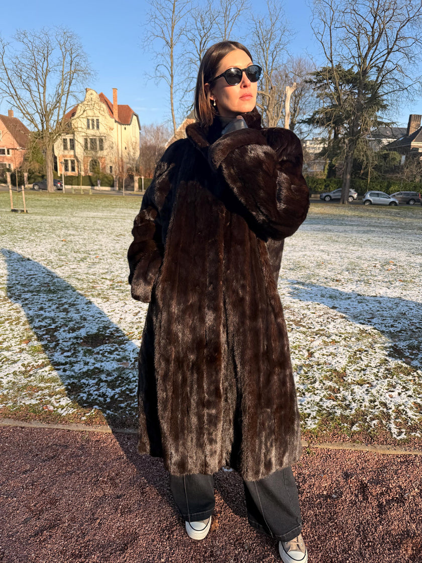Full-Length Mink Coat - L-4XL