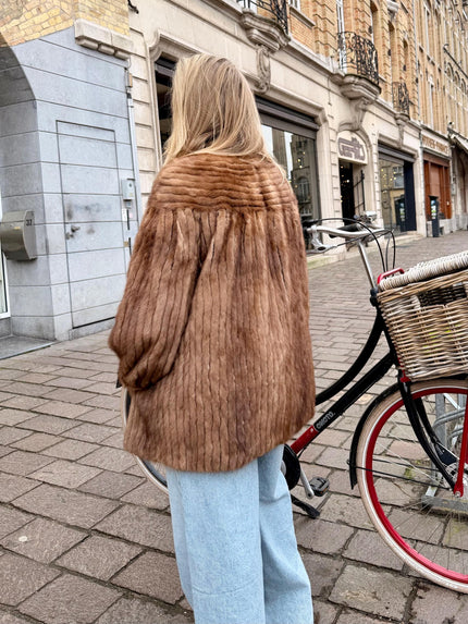 Pastel Mink Fur Jacket - M-L