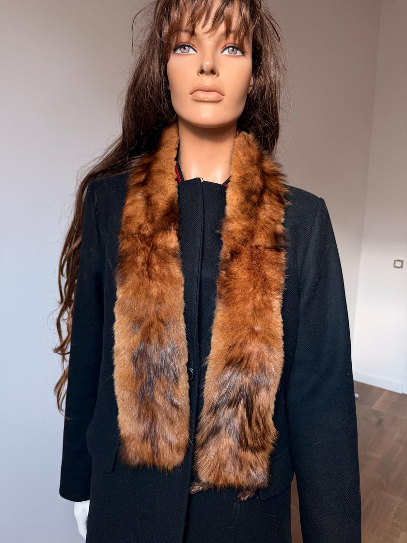 Beige Fur Scarf
