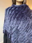 Rabbit Fur Poncho Wrap