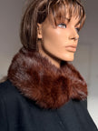 Brown Fur Collar