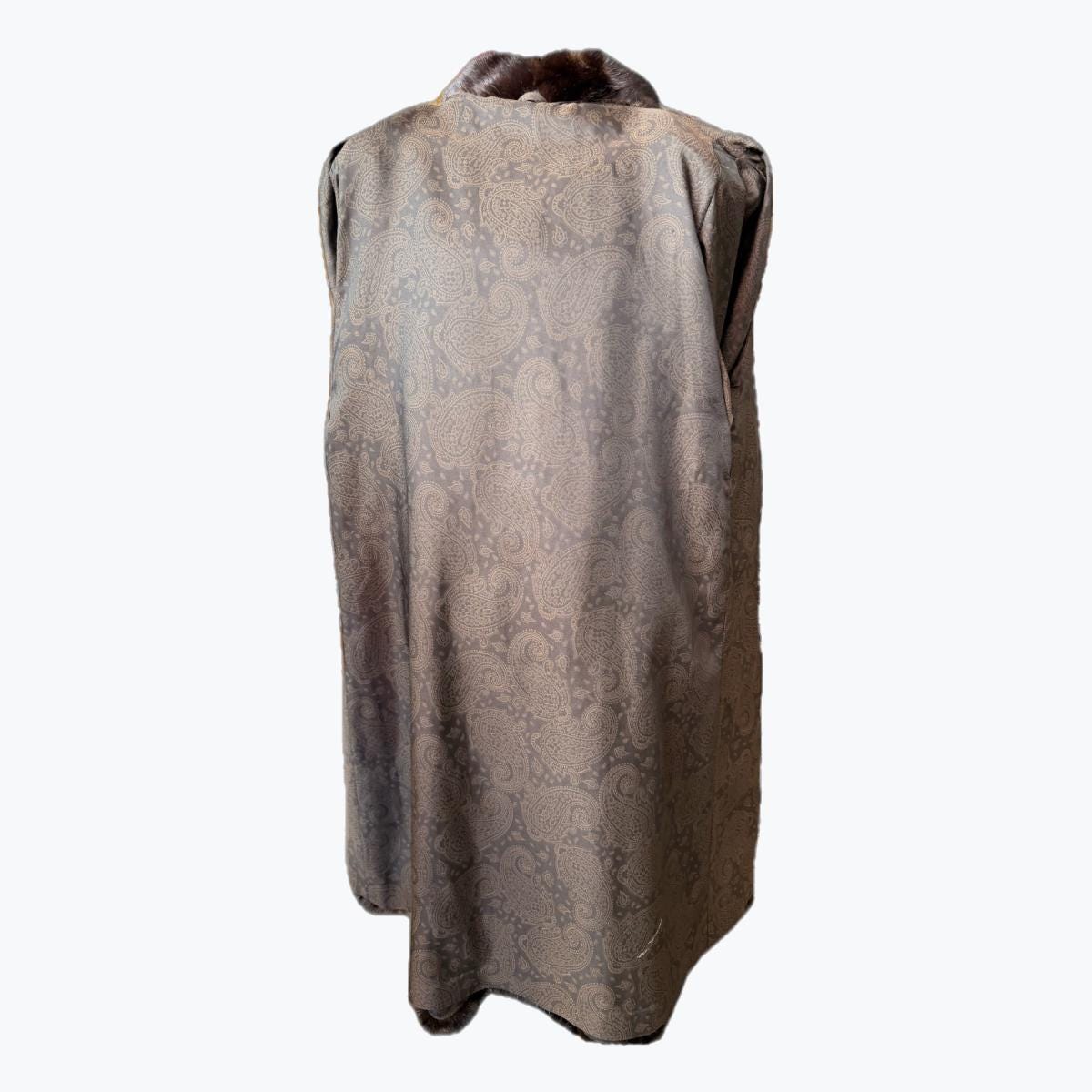 Dark Brown Mink Fur Coat – M-L