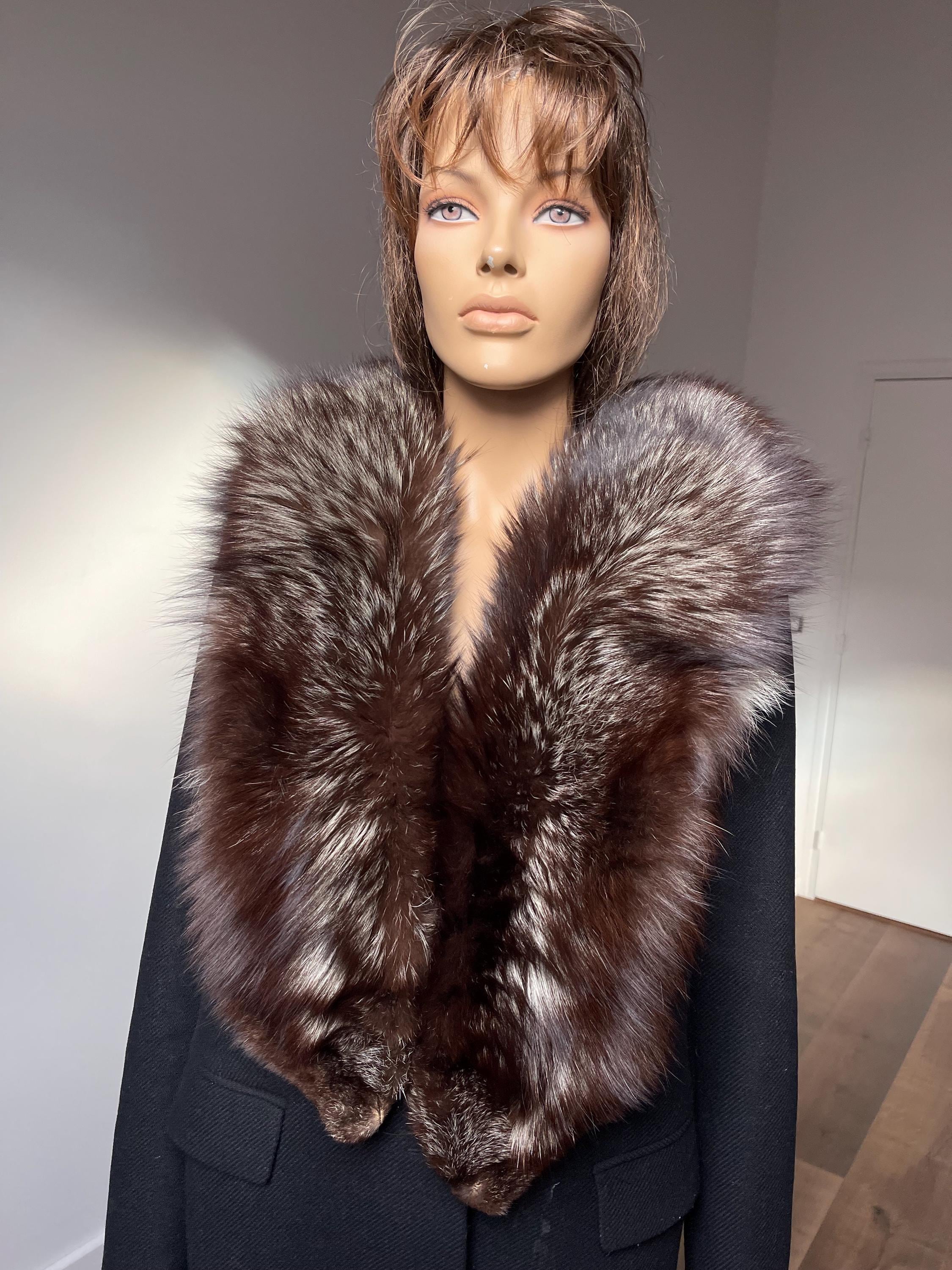 Silver Fox Fur Collar