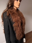 Brown Goat Fur Scarf
