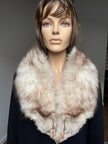 Beige Polar Fox Fur Collar