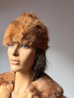 Pastel Mink Fur Hat with Pompom