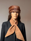 Brown Muskrat  Fur Hat