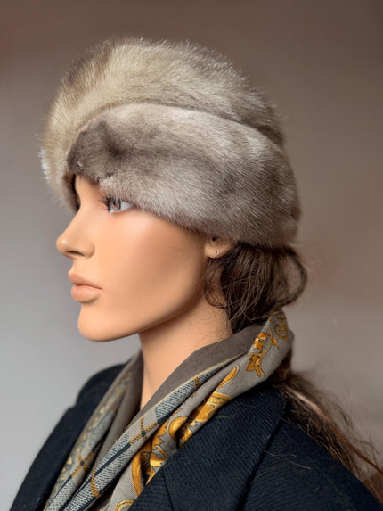 Sapphire Mink Fur Hat