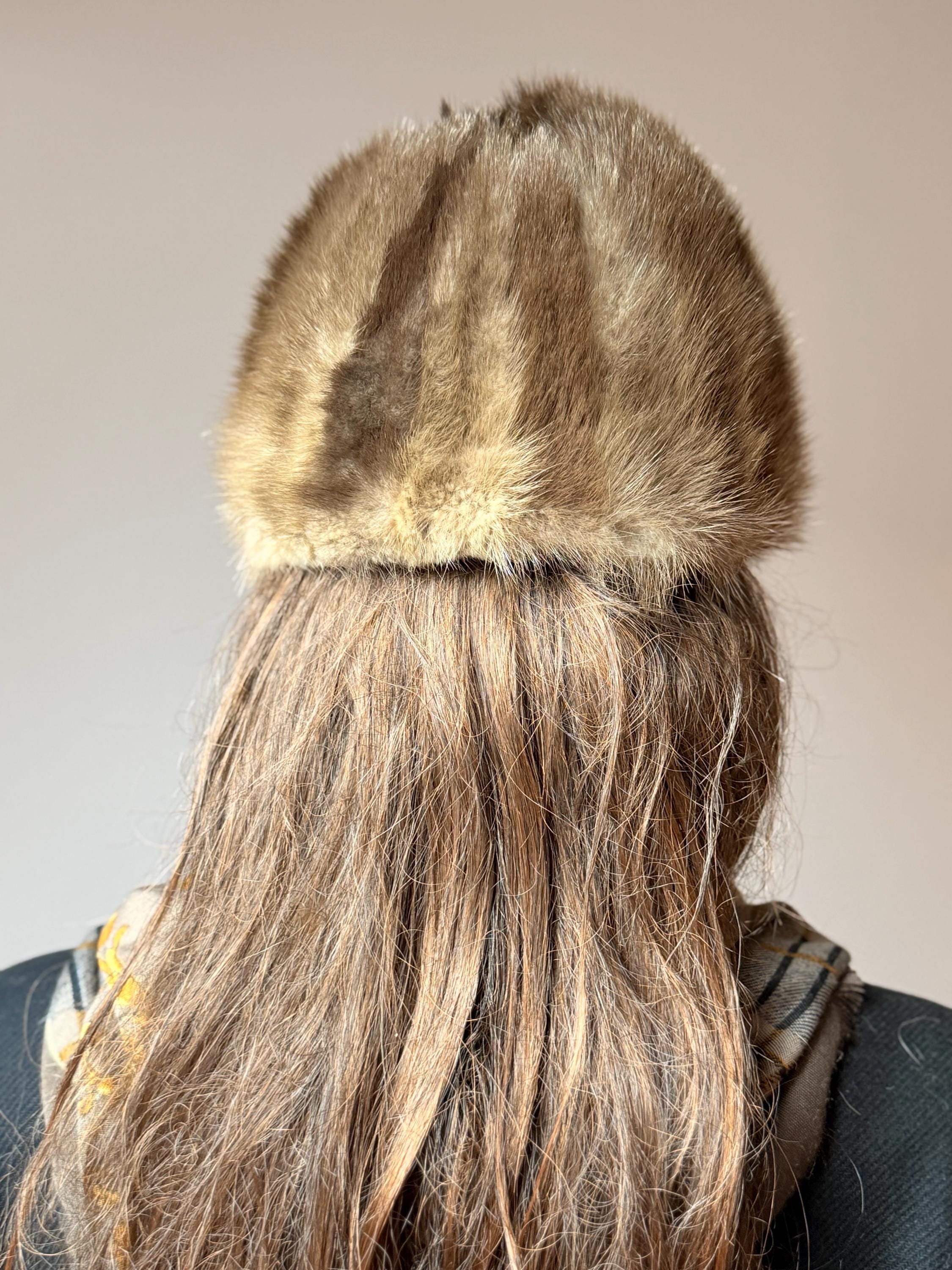 Sapphire Mink Fur Hat