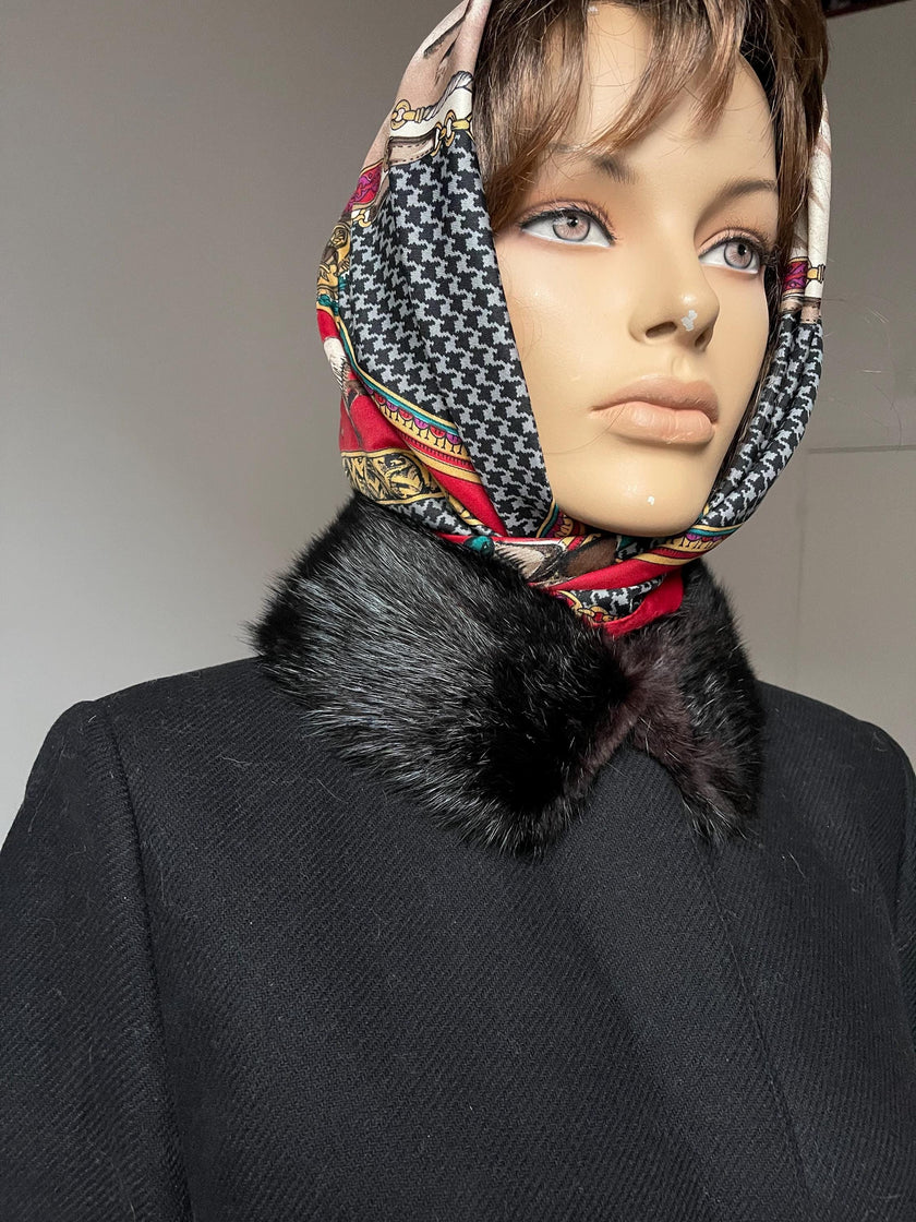 Brown Mink Fur Collar